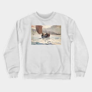 Returning Fishing Boats by Winslow Homer Crewneck Sweatshirt